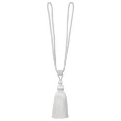 Embrasse, Pince Et Anneaux|LUANCE Embrasse rideau (80 cm) Napoléon he Blanc