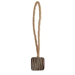 Embrasse, Pince Et Anneaux|LUANCE Embrasse rideau bois Zebra Marron