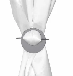 Embrasse, Pince Et Anneaux|LUANCE Embrasse rideau Mirza e Gris