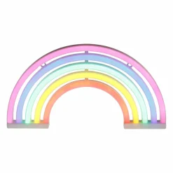Guirlande Et Déco Lumineuse|Toile, Cadre, Déco Murale|OSTARIA Enseigne lumineuse néon à piles (H16 cm) Arc en Ciel Multicolore
