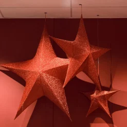 Déco Et Objet De Noël|KAEMINGK Etoile de Noël à suspendre (D80 cm) Christmas Rouge