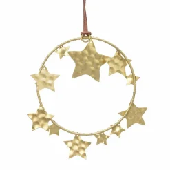 Décoration De Sapin|KAEMINGK Etoile de Noël à suspendre (D12 cm) Cercle Or