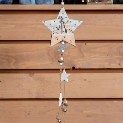 Décoration De Sapin|KAEMINGK Etoile de Noël à suspendre (H45 cm) Géant Naturel