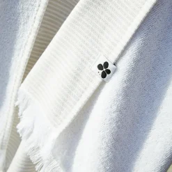 Linge De Bain|Fouta|L'effet papillon Fouta coton et éponge (95 x 180 cm) Naël sable Beige