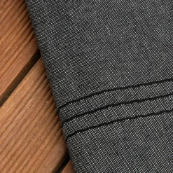 Linge De Bain|Fouta| Fouta coton recyclé (100 x 200 cm) Sunshine e Noir