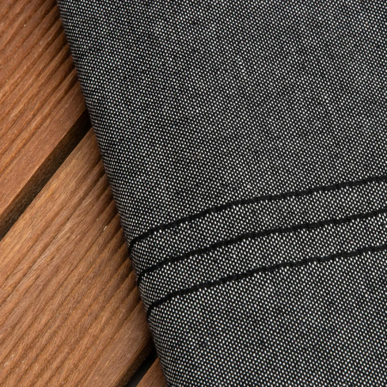 Linge De Bain|Fouta| Fouta coton recyclé (100 x 200 cm) Sunshine e Noir