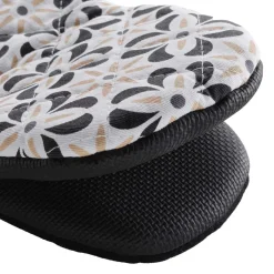 Accessoire Cuisine|douceur d'intu017drieur Gant de cuisine coton (24.5 x 14.5 cm) Solaris Noir