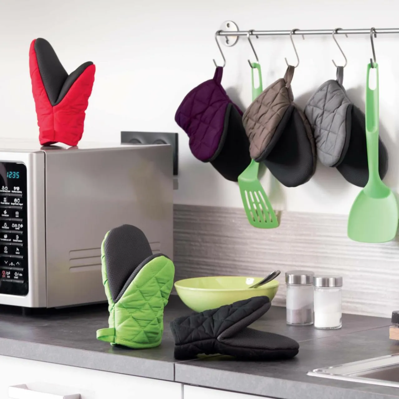 Accessoire Cuisine|DOUCEUR D'INTERIEUR Gant pince Cuistot Noir