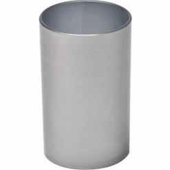 Accessoire Salle De Bain|TENDANCE Gobelet effet métallisé Gris