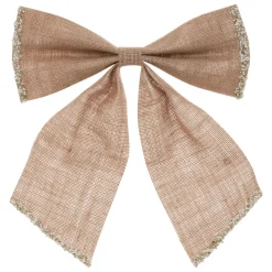 Décoration De Sapin|JJA Grand nœud de Noël en jute (H28 cm) Sublimissime Naturel