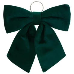 Personnage, Objet Grand Format|Décoration De Sapin|JJA Grand nœud de Noël (H72 cm) Prestige velours Vert sapin