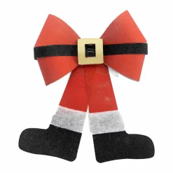 Décoration De Sapin|Feeric Lights & Christmas Grand nœud (H30 cm) Père Noël Rouge