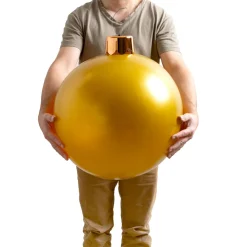 Boule Grand Format|Déco Et Objet De Noël|KOOPMAN Grande boule de Noël gonflable (D45 cm) Or