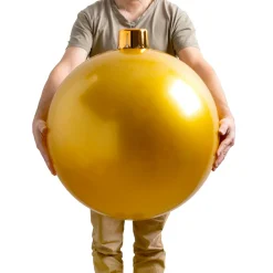 Boule Grand Format|Déco Et Objet De Noël|KOOPMAN Grande boule de Noël gonflable (D65 cm) Or