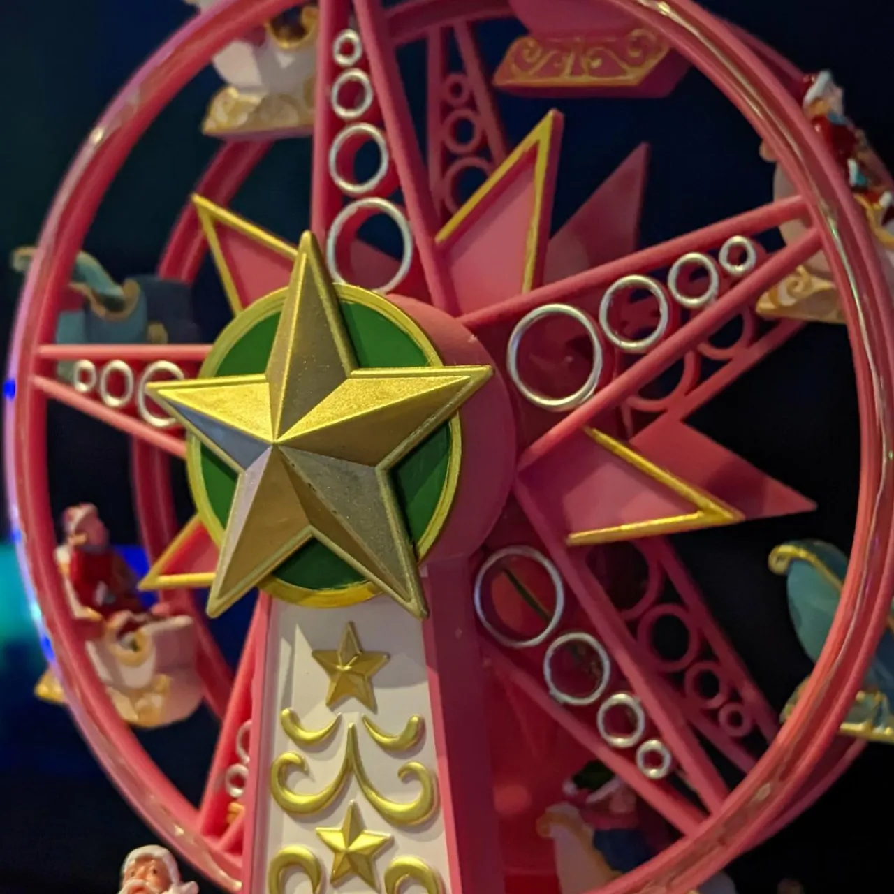 Village De Noël Lumineux|KAEMINGK Grande roue lumineuse et musicale à piles Féery Multicolore