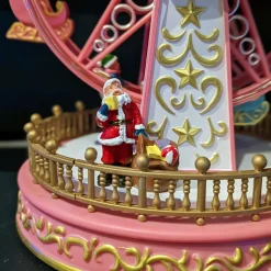 Village De Noël Lumineux|KAEMINGK Grande roue lumineuse et musicale à piles Féery Multicolore