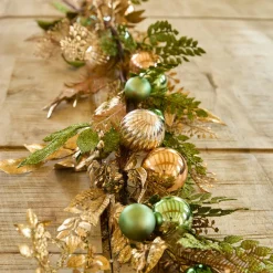 Guirlande De Sapin|KAEMINGK Guirlande déco (150 cm) Majesty et doré Vert