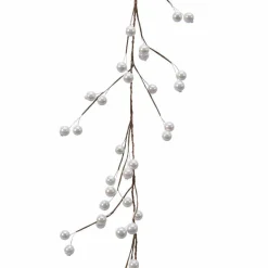 Guirlande En Sapin Artificiel|KAEMINGK Guirlande de Baie laquée (150 cm) Elycia Perle