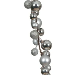 Guirlande Déco|Guirlande De Sapin|KAEMINGK Guirlande de Noël (180 cm) Boules de Noël Argent