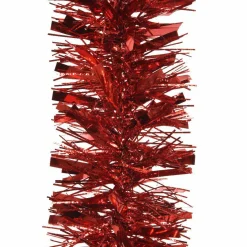 Guirlande De Sapin|KAEMINGK Guirlande de Noël (D10 cm) (2 m) Alpine destructurée Rouge