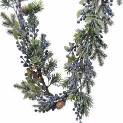 Guirlande En Sapin Artificiel|KAEMINGK Guirlande de sapin (180 cm - D20) Garnie Baies es Bleu