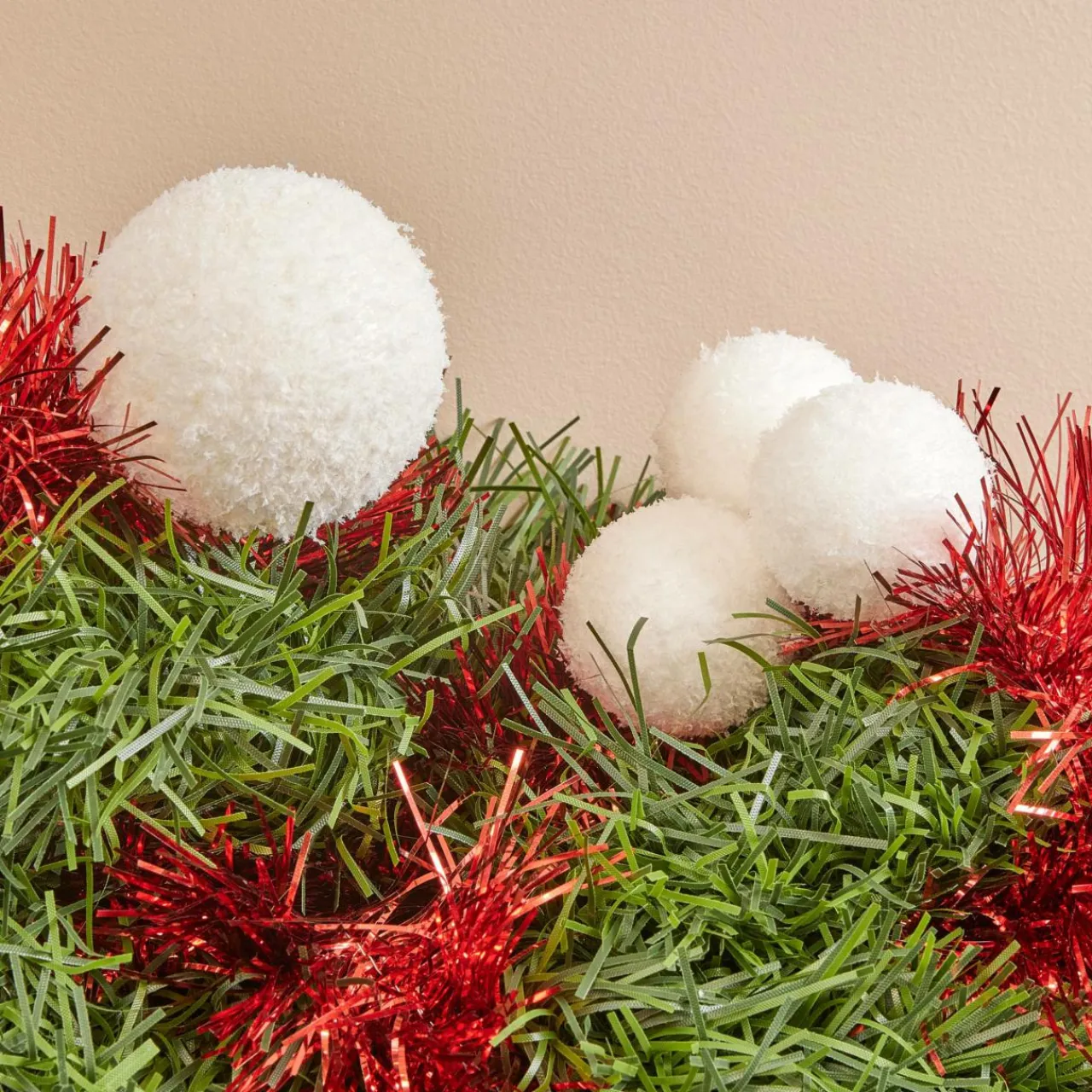 Guirlande En Sapin Artificiel|JJA Guirlande de sapin (270 cm) Festivités et Verte Rouge