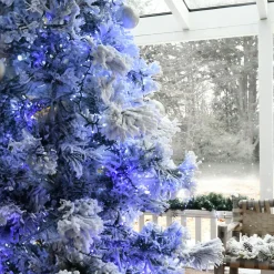 Guirlande Lumineuse|BLACHERE Guirlande lumineuse 8 m 128 LED câble vert Flashing light Bicolore Bleu et blanc froid Bicolore Bleu Blanc froid