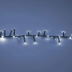 Guirlande Lumineuse|KOOPMAN Guirlande lumineuse 15 m 1060 LED câble noir Boa effet cascade Blanc froid