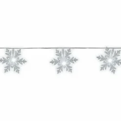 Guirlande Déco|KAEMINGK Guirlande lumineuse 4,60 m 24 LED Flocon de neige Blanc froid