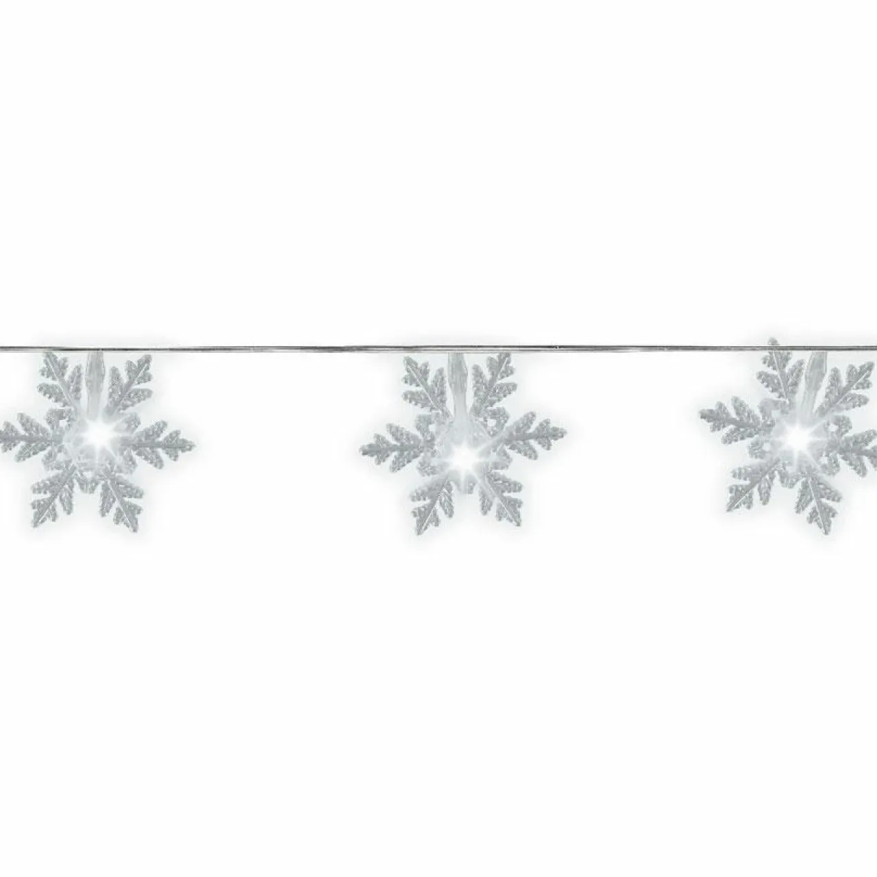 Guirlande Déco|KAEMINGK Guirlande lumineuse 4,60 m 24 LED Flocon de neige Blanc froid