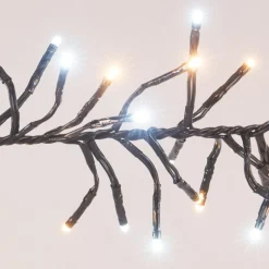 Guirlande Lumineuse|KOOPMAN Guirlande lumineuse 14,60 m 2016 LED câble noir Boa Bicolore Blanc chaud et froid Bicolore Blanc chaud / Froid - câble noir