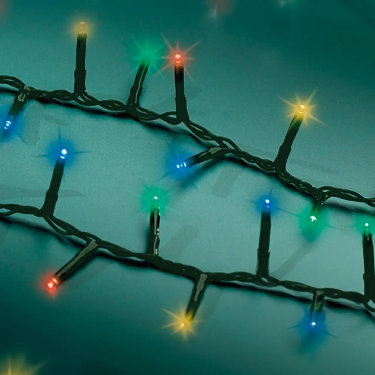 Guirlande Lumineuse|KAEMINGK Guirlande lumineuse 7,50 m 350 LED câble vert Luxe Multicolore Multicolore - câble vert