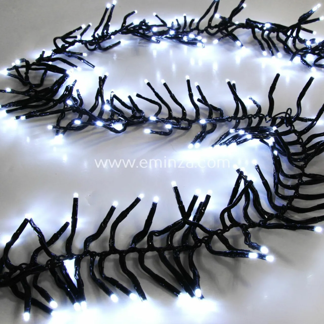 Guirlande Lumineuse|KOOPMAN Guirlande lumineuse 11 m 1512 LED câble noir Boa Blanc froid Blanc Froid - câble noir