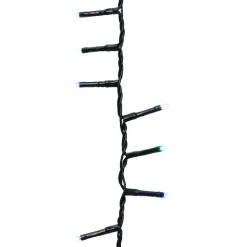 Guirlande Lumineuse|KAEMINGK Guirlande lumineuse 11 m 500 LED câble vert Luxe Tricolore Vert/Bleu/Blanc Tricolore Vert Bleu Blanc - câble vert