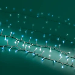 Guirlande Lumineuse|KAEMINGK Guirlande lumineuse 11 m 500 LED câble transparent Luxe Bicolore Blanc et bleu Bicolore Bleu / Blanc froid - câble transparent