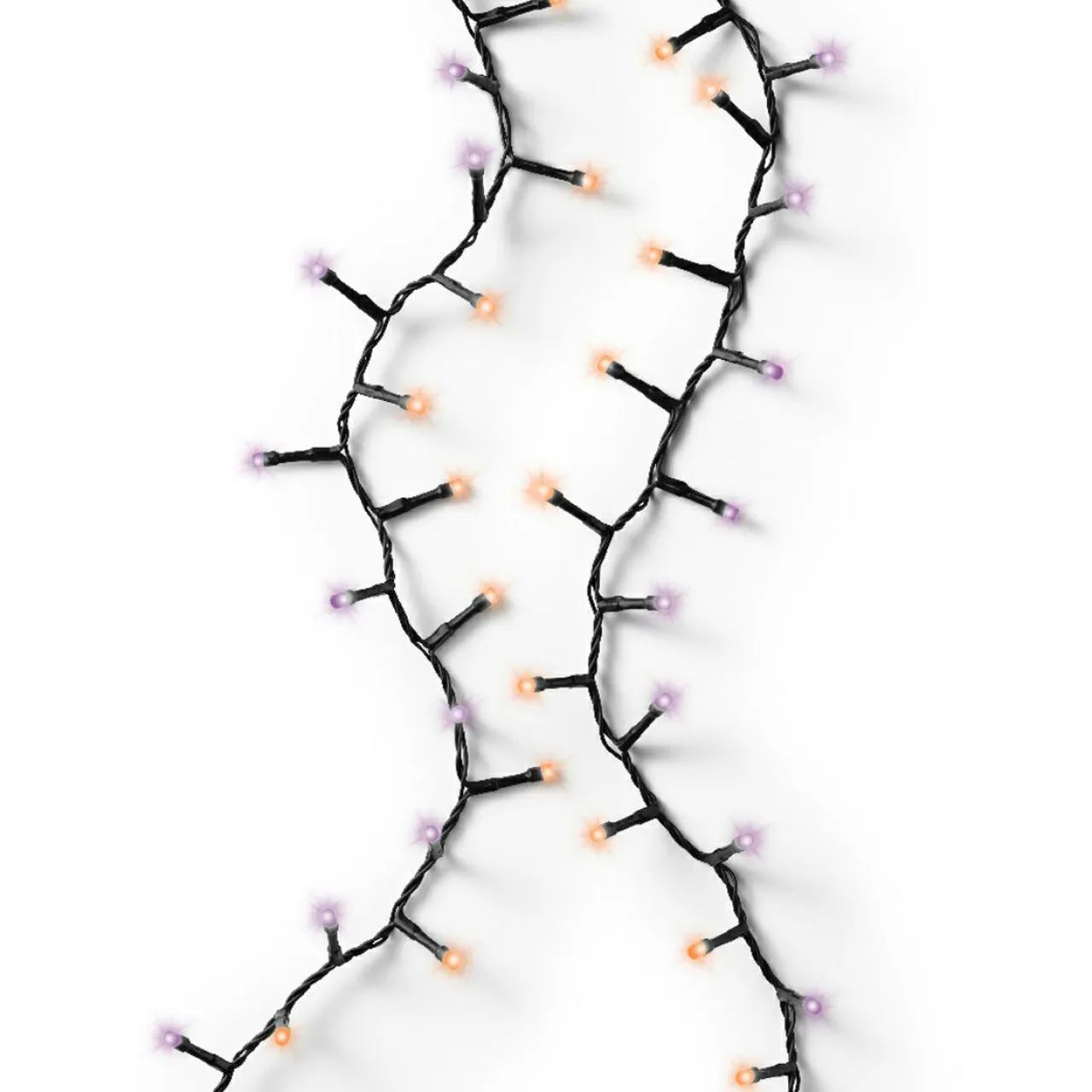 Guirlande Lumineuse|KAEMINGK Guirlande lumineuse 16 m 750 LED câble noir Luxe Bicolore Orange et violet Bicolore Orange / Violet - câble noir