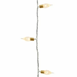 Guirlande Déco|Guirlande Lumineuse|KAEMINGK Guirlande lumineuse 12 m 120 LED câble transparent Vintage Blanc chaud Blanc Chaud - câble transparent
