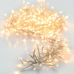 Guirlande Lumineuse|KOOPMAN Guirlande lumineuse 11 m 1512 LED câble transparent Boa Blanc chaud Blanc Chaud - câble transparent