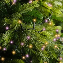 Guirlande Lumineuse Grand Format|Guirlande Lumineuse|KAEMINGK Guirlande lumineuse 22,5 m 1000 LED câble noir Luxe Bicolore Orange et violet Bicolore Orange Violet