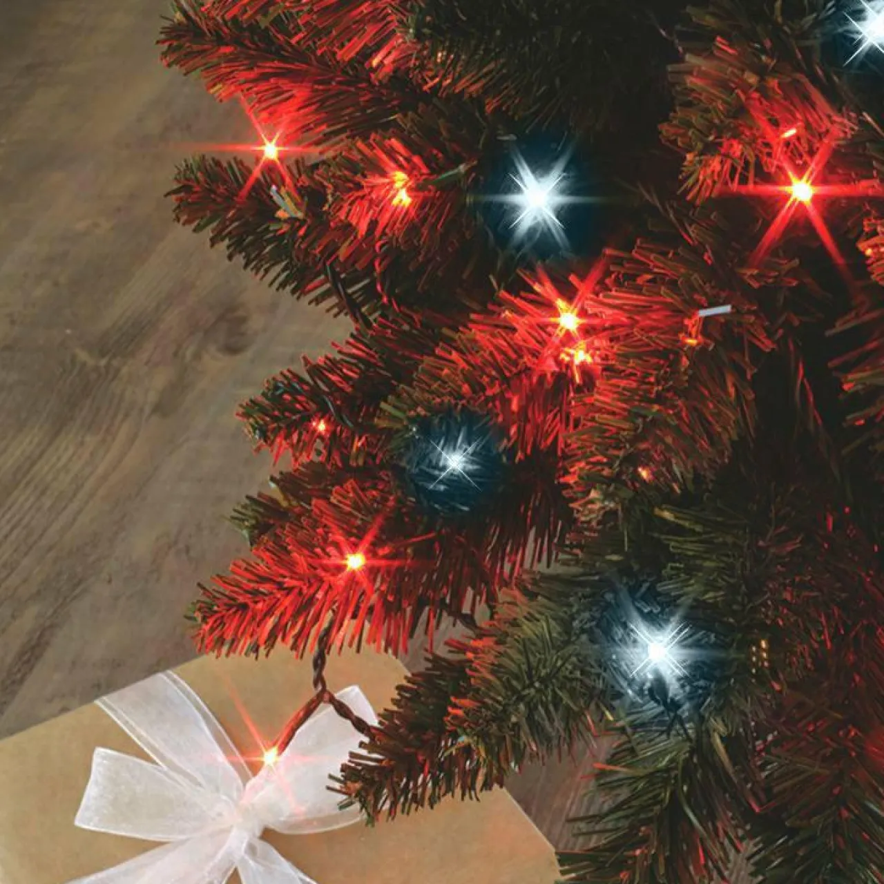 Guirlande Lumineuse|BLACHERE Guirlande lumineuse 8 m 128 LED câble vert Flashing light Bicolore Rouge et blanc froid Bicolore Rouge / Blanc chaud - câble vert