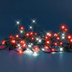 Guirlande Lumineuse|BLACHERE Guirlande lumineuse 8 m 128 LED câble vert Flashing light Bicolore Rouge et blanc froid Bicolore Rouge / Blanc chaud - câble vert