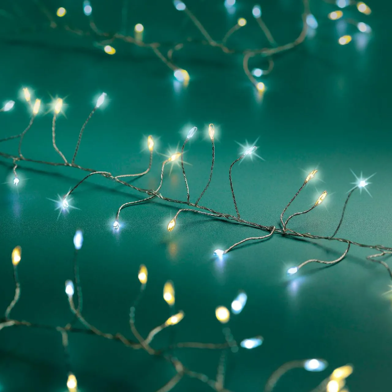 Guirlande Lumineuse|KAEMINGK Guirlande lumineuse 12 m 960 Micro LED câble argent Luxe bicolore Blanc chaud et froid Bicolore Blanc chaud / Froid - câble argent