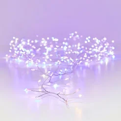 Guirlande Lumineuse|KAEMINGK Guirlande lumineuse 6 m 480 Micro LED câble argent Luxe Tricolore Rose, blanc chaud et froid Tricolore Rose Blanc chaud / froid - câble argent