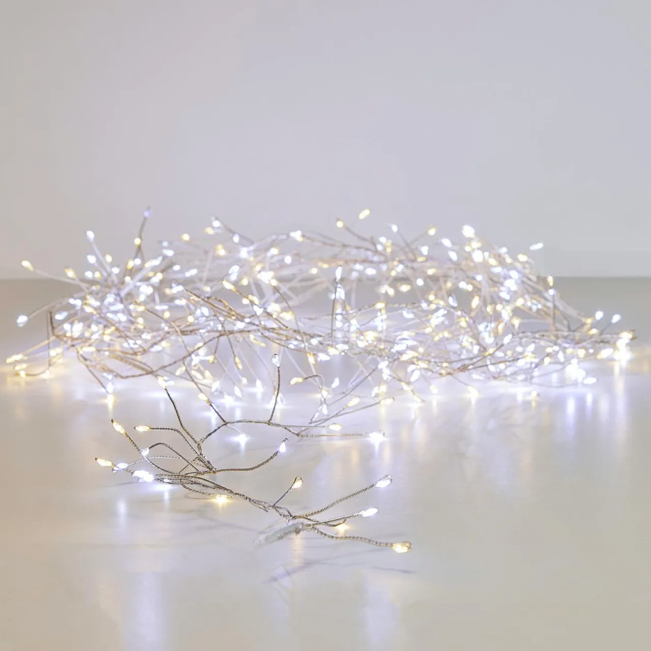 Guirlande Lumineuse|KAEMINGK Guirlande lumineuse 6 m 480 Micro LED câble argent Luxe bicolore Blanc chaud et froid Bicolore Blanc chaud / Froid - câble argent