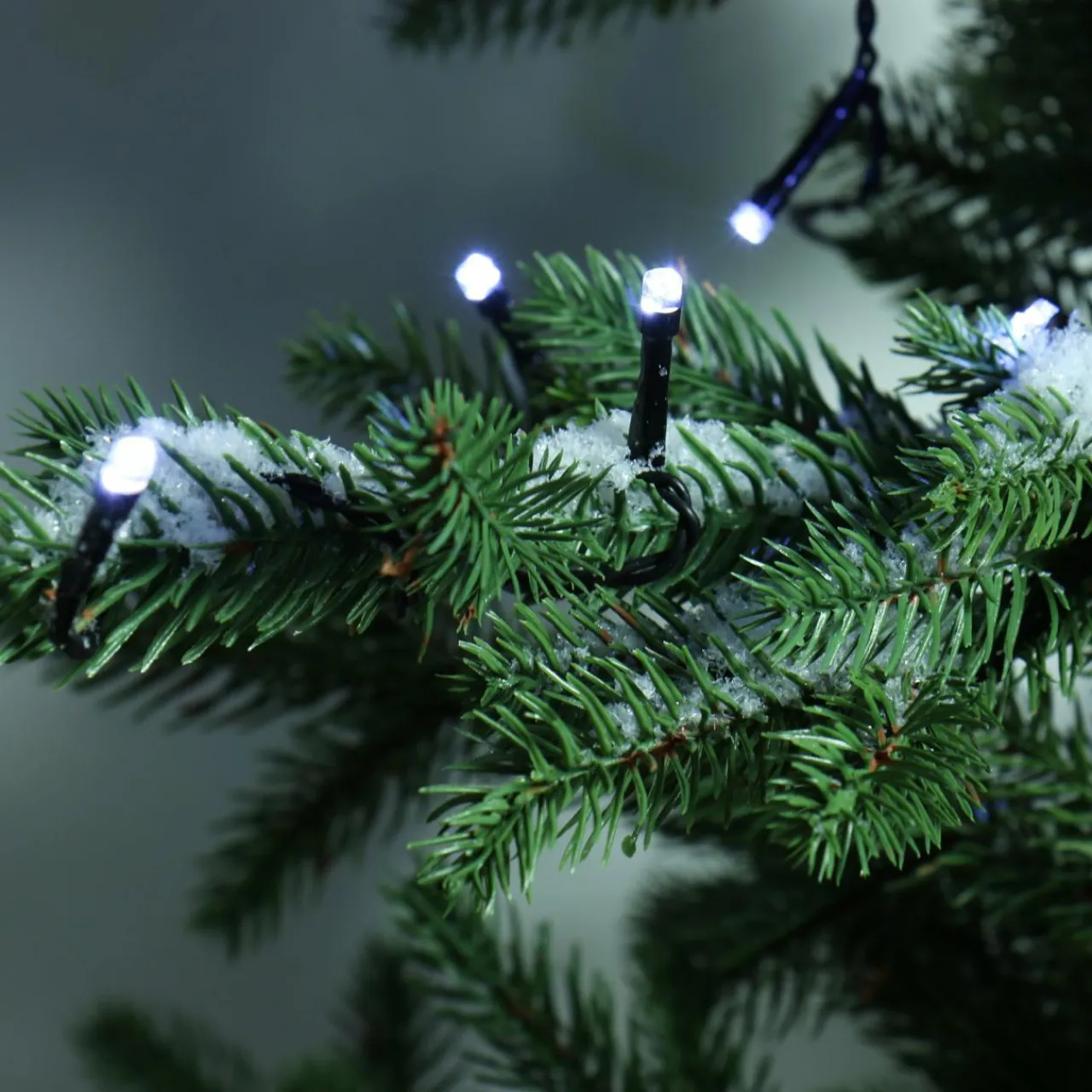 Guirlande Lumineuse|KAEMINGK Guirlande lumineuse à piles 14,30 m 192 LED câble noir Durawise Blanc froid Blanc Froid - câble noir