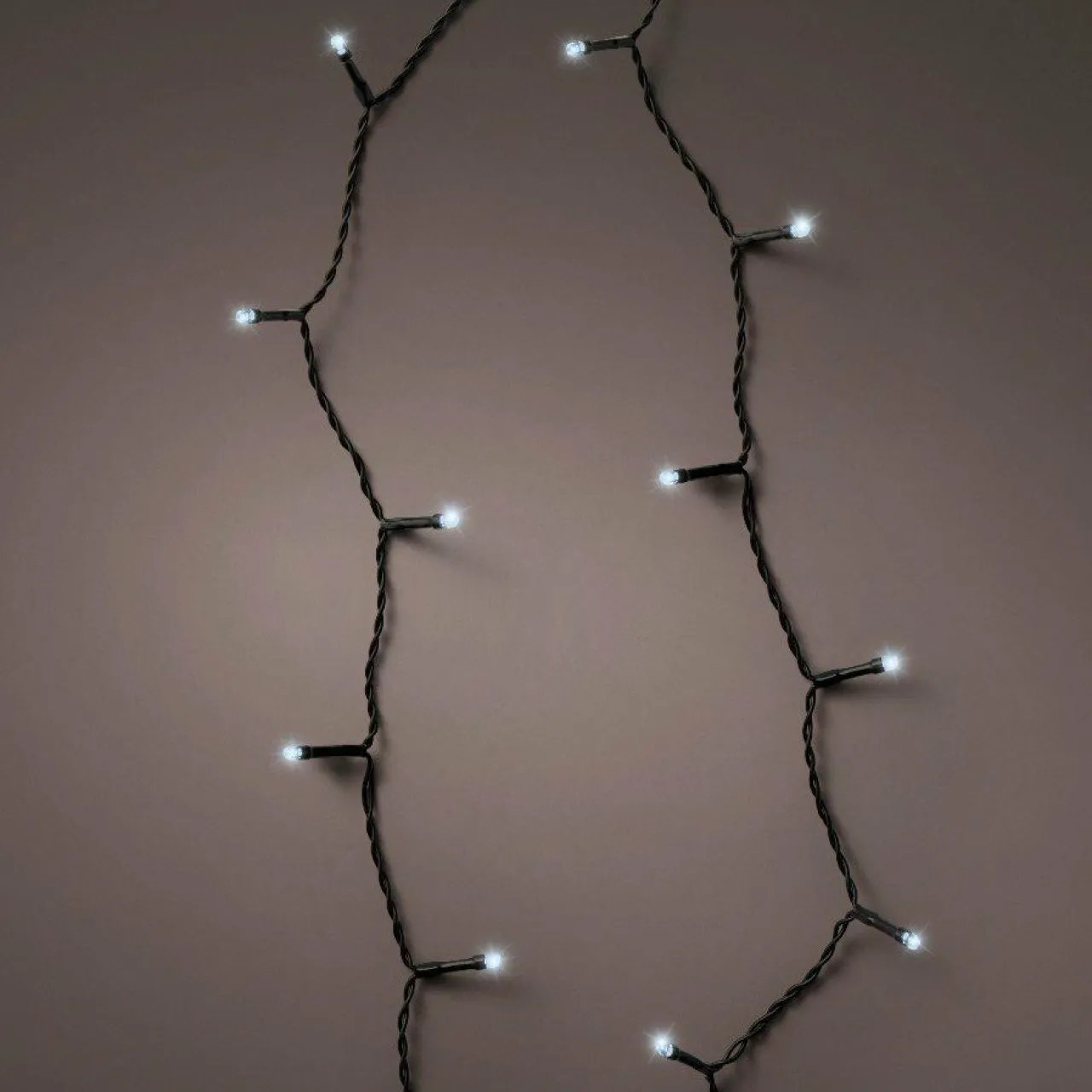 Guirlande Lumineuse|KAEMINGK Guirlande lumineuse à piles 14,30 m 192 LED câble noir Durawise Blanc froid Blanc Froid - câble noir