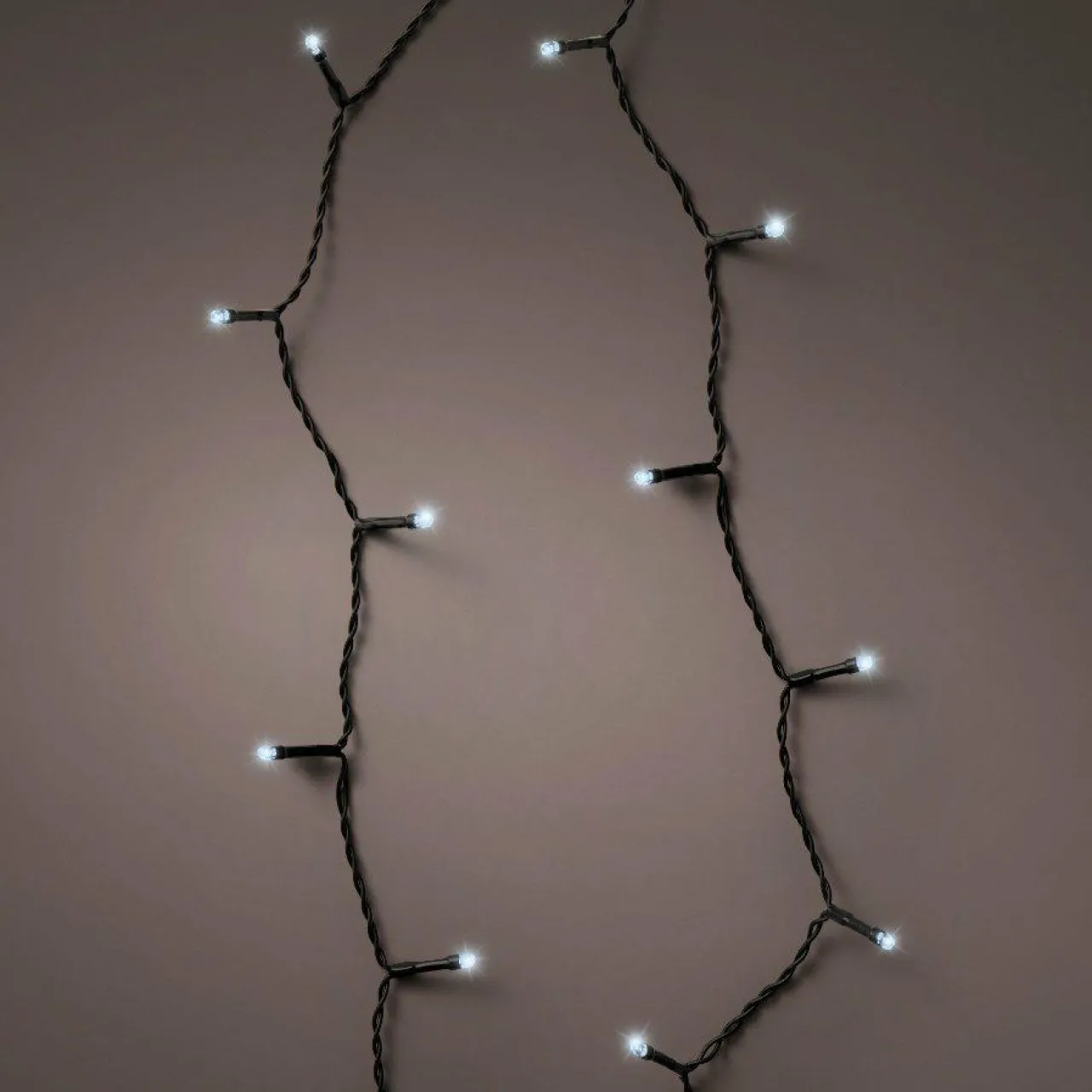 Guirlande Lumineuse|KAEMINGK Guirlande lumineuse à piles 7,10 m 96 LED câble noir Durawise Blanc froid Blanc Froid - câble noir