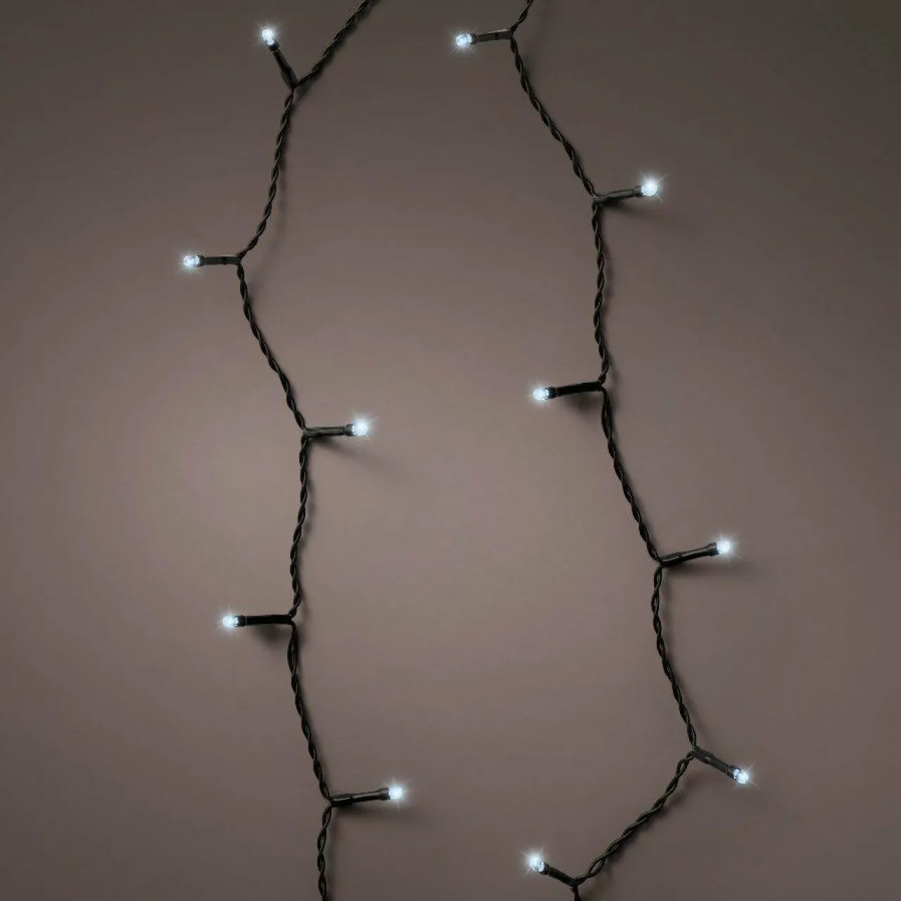 Guirlande Lumineuse|KAEMINGK Guirlande lumineuse à piles 3,50 m 48 LED câble noir Durawise Blanc froid Blanc Froid - câble noir