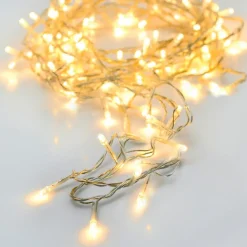 Guirlande Lumineuse|KOOPMAN Guirlande lumineuse à piles 3,5 m 48 LED câble transparent Luxe Blanc chaud Blanc Chaud - câble transparent