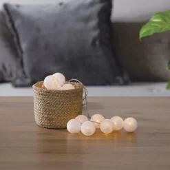 Guirlande Et Déco Lumineuse|ATMOSPHERA Guirlande lumineuse déco 16 boules 2,4 m Maribel he Blanc